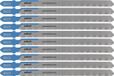 wolfcraft - Staal Decoupeerzaagbladen - Fijne snede - HSS met T-schacht – Metaal Decoupeerzaagblad voor Staal, Koper, Aluminium - 8025100