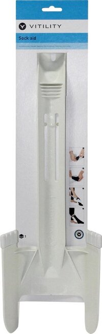 VITILITY Sok aantrekhulp - Wit - One size