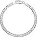 The Jewelry Collection For Men Armband Geslepen Gourmet 4,0 mm - Zilver