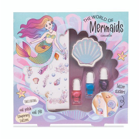 Merkloos Mermaid Tattoo Set - Body Art - Kleur - Waterdicht