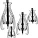 VEVOR Jeu de extracteurs 3", 4", 6", 8