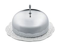 Alessi MW16, gekleed boterschotel, porselein, wit