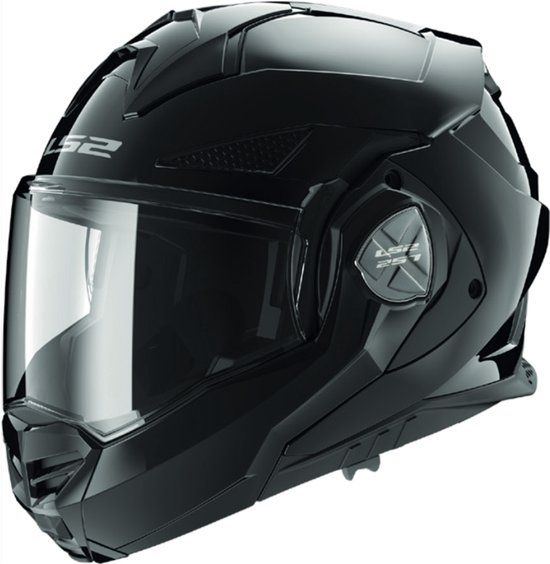 LS2 FF901 Advant X Solid Gloss Zwart Systeemhelm - Helm