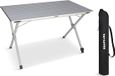 TRVLMORE Campingtafel - 120x70x70cm - Lichtgewicht met Aluminium Frame - Vouwtafel - Kampeertafel - Klaptafel - Zwart