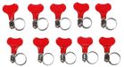 SIXTOL MECHANIC CONNECT 10–16 mm | Slangklemmen met vlinder | Set van 10 stuks | RVS en kunststof | Voor auto, tuin en universeel gebruik | Gereedschapsloos bevestigen