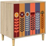 vidaXL Badkamerkast ESSEN Sonoma 60 x 40 x 60 cm Bewerkt hout