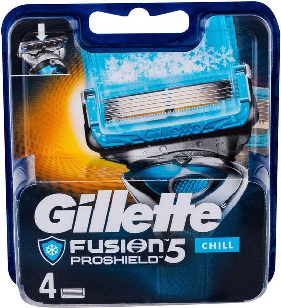 Gillette Fusion 5 Proshield Chill - Navulmesjes - 4 stuks