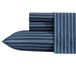 Nautica - Kingsize lakens, premium katoenen percal beddengoedset, gestreepte woondecoratie, Oeko-Tex gecertificeerd (Richmond Stripe Blue, King)