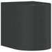 VidaXL Buitenwandlamp gegoten aluminium zwart