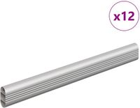 vidaXL Kaststang - 12 stuks - Zilver - Aluminiumlegering