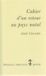 Cahier Bol Cahier D'Un Retour Au Pays Natal Paperback