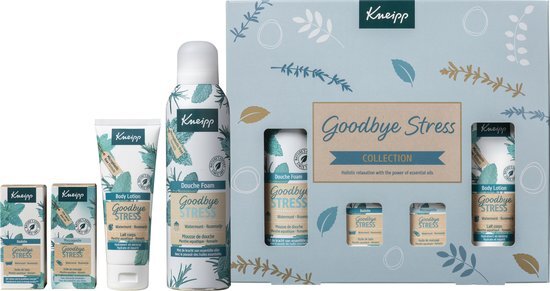 Kneipp Luxe Geschenkset - Goodbye Stress - Watermunt - Rozemarijn - Giftset - Cadeau - Inhoud 200 ml + 75 ml + 2 x 20 ml