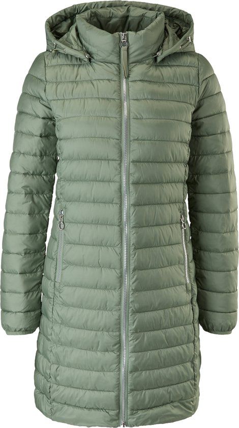 s.Oliver Dames Puffer Jas - Khakigroen - Maat XL (42)