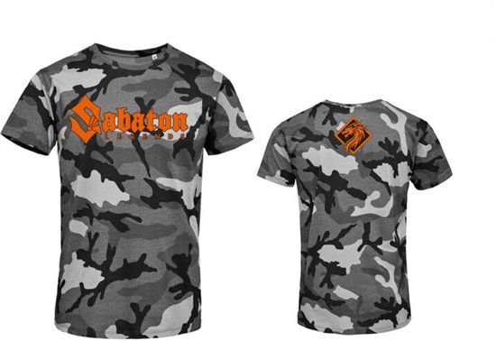 Sabaton Legends Heren T-shirt - grijs camouflage - S