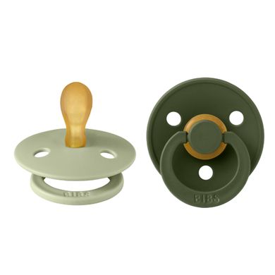 BIBS Colour - Fopspeen - Sage & Hunter Green - 0-6 maanden - 2 stuks