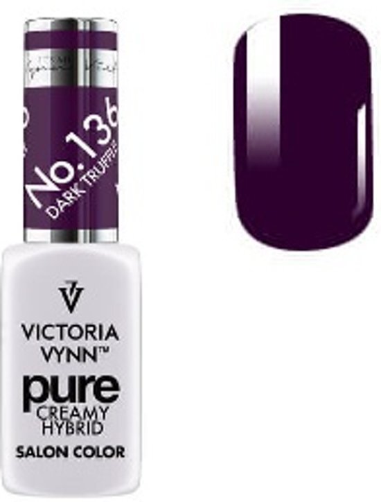 VICTORIA VYNNâ„¢ Gel Nagellak - Gel Polish - Pure Creamy Hybrid - 8 ml - Dark Truffle - 136