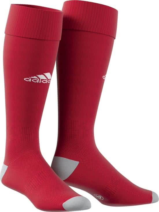 Adidas Milano 16 Sportsokken - Maat 46-48 - Unisex - rood/wit/grijs