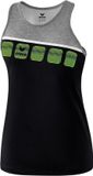 Erima 5-C Tanktop Dames - Zwart / Grey Melange / Wit