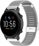 By Qubix - Milanese Smartwatch Bandje - Zilver - 22mm - Geschikt voor Garmin Vivoactive 4 / 4L