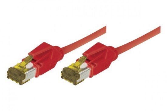 EXC Patch RJ45 S/FTP CAT 7 LSOH Snagless Red 3 m