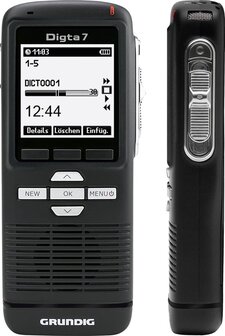 Grundig Digta 7 Slide dicteerapparaat - Schuifschakelaar - DigtaSoft One software