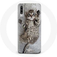 Maniacase Hoesje voor Samsung Galaxy A50 Bengaals katje slaapt