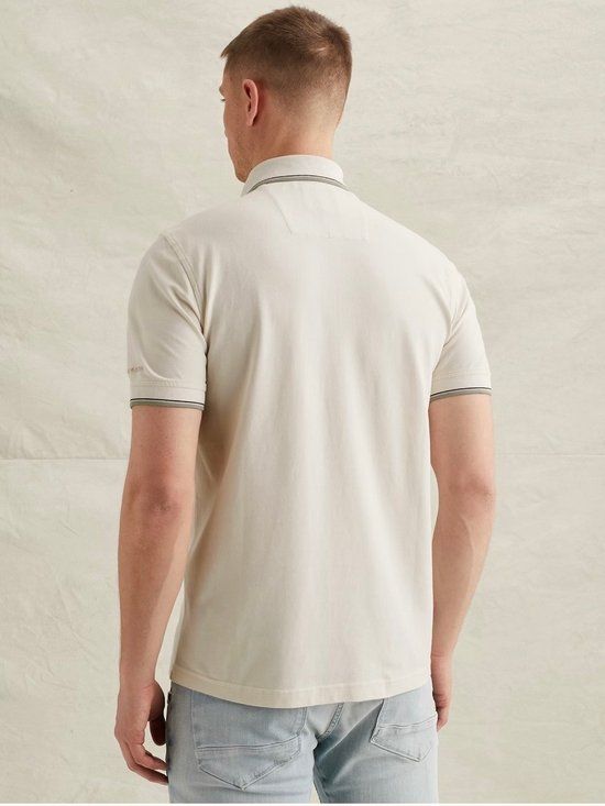 PME Legend Polo PIQUE MET ARTWORK EGRET L