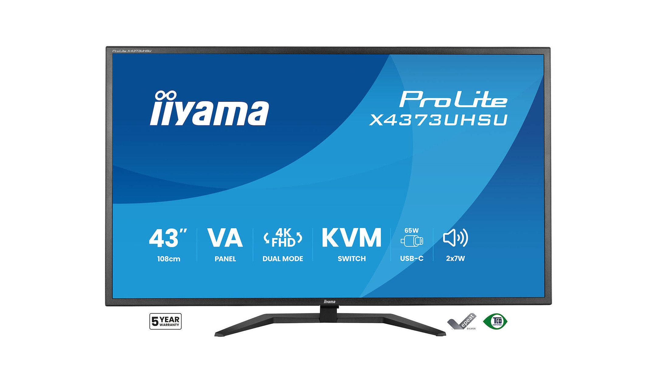 iiyama ProLite X4373UHSU-B2 43-inch monitor met 4K-resolutie