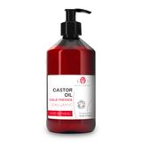 Ricinusolie Ricinusolie wimper- en wimperserum, haargroei versnellen, haaruitval, haargroei, wenkbrauwserum, baard, nagelcastorolie, BIO, koudgeperst, 250 ml