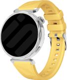 Strap-it Premium siliconen bandje 18mm geel