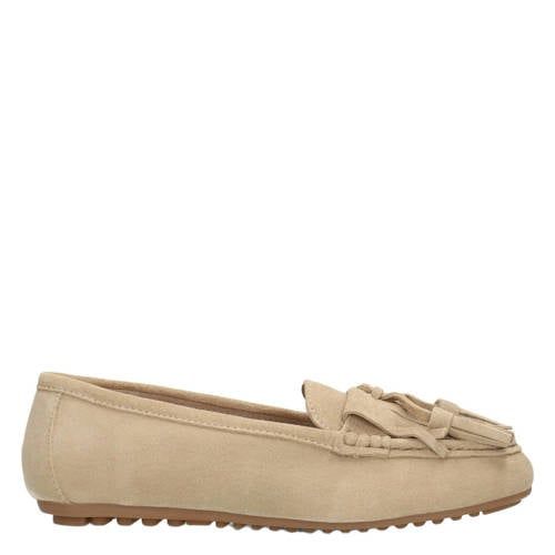 Poelman Taya suède mocassins - zand