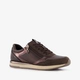 Tamaris dames sneakers met rits bruin - Maat 39