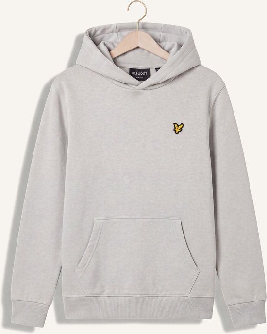 Lyle & Scott Brush Back Pullover Hoodie Truien & Vesten Jongens - Sweater - Hoodie - Vest - Lichtgrijs - Maat 170/176
