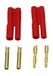 Jamara 095640 - gouden contact, 2 mm, 2 stuks