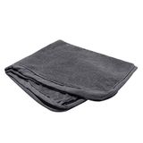 FurHaven Huisdier hond bed cover - luxe mat knuffelig badstof en suède traditioneel schuim matras huisdier bed vervanging hoes voor honden en katten, grijs, groot