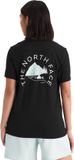 The North Face W Monte Regular Short Sleeve Tee-Graphic T-shirt pour femme - TNF Noir
