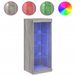 VidaXL Dressoir met LED-verlichting, grijs Sonoma, 41x37x100 cm