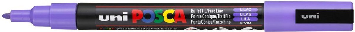 Posca uni-ball Paint Marker op waterbasis PC-5M lila 6 stuks