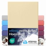 etérea Himmlische Qualität etérea Extra Jersey Hoeslaken 100x200 - 120x220 cm - Oekotex - 100% katoen - tot 35 cm - Natuur