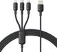 Baseus Rapid Series 3-in-1 USB-A 100W 1.5m, zwart