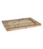 Ming II Dienblad Bamboe Vierkant Beige
