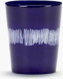 Serax Ottolenghi Feast Theekop Donkerblauw/Wit 8 Ø 4 stuks