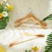 Songmics Kleerhangers en bois massif, antidérapant, set de 6