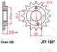 JT Sprockets JTF1307.14 14T stalen voortandwiel