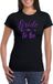 Bellatio Decorations Shoppartners Bv Zwart Bride To Be t-shirt met paarse glitters dames - Vrijgezellen/Bachelor feest M