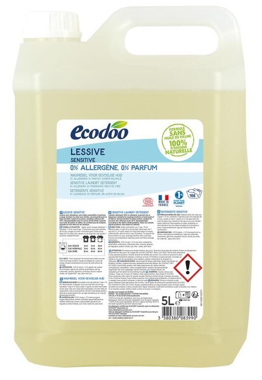 Ecodoo Wasmiddel vloeibaar sensitive 5000ml