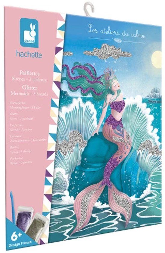 Janod Atelier Glitter Zeemeerminnen Knutselset