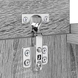 vidaXL Studiobureau Grijs Sonoma 152 x 36 x 19,5 cm Bewerkt hout