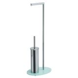 Gedy Golia Columna toiletpapierhouder & toiletborstelhouder Chroom