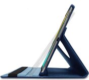 BixB 360° draaibare bookcase Samsung Galaxy Tab S6 Lite (2020 / 2022) Hoes - Donkerblauw + Screenprotecotor